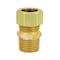 Everflow 5/8" O.D. COMP x 1/2" MIP Reducing Adapter Pipe Fitting, Lead Free Brass C68R-5812-NL - alternate 1